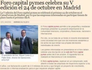 V Foro capital pymes madrid
